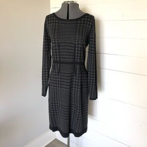 EUC Houndstooth Sweater Dress by Anne Klein